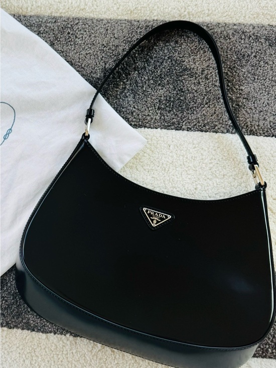 Prada Handbags - Prada Cleo Brushed Leather Shoulder Bag